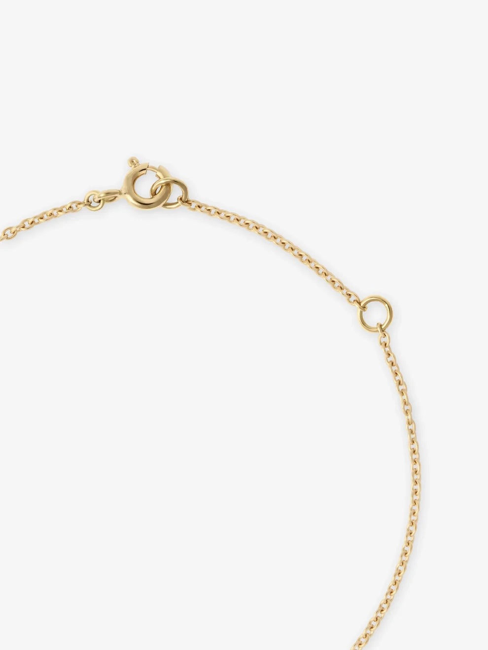 Round Cut Diamond Solitaire Collet Chain Bracelet, Minimalist Blackened Gold Bezel Bracelet
