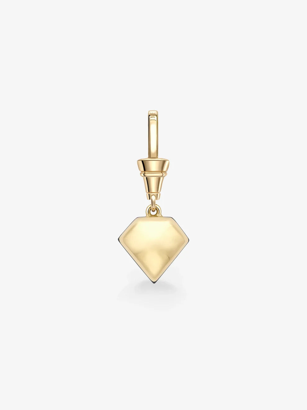 Kite Cut Blue Sapphire Drop Pendant, Vintage Inspired Solitaire Charm