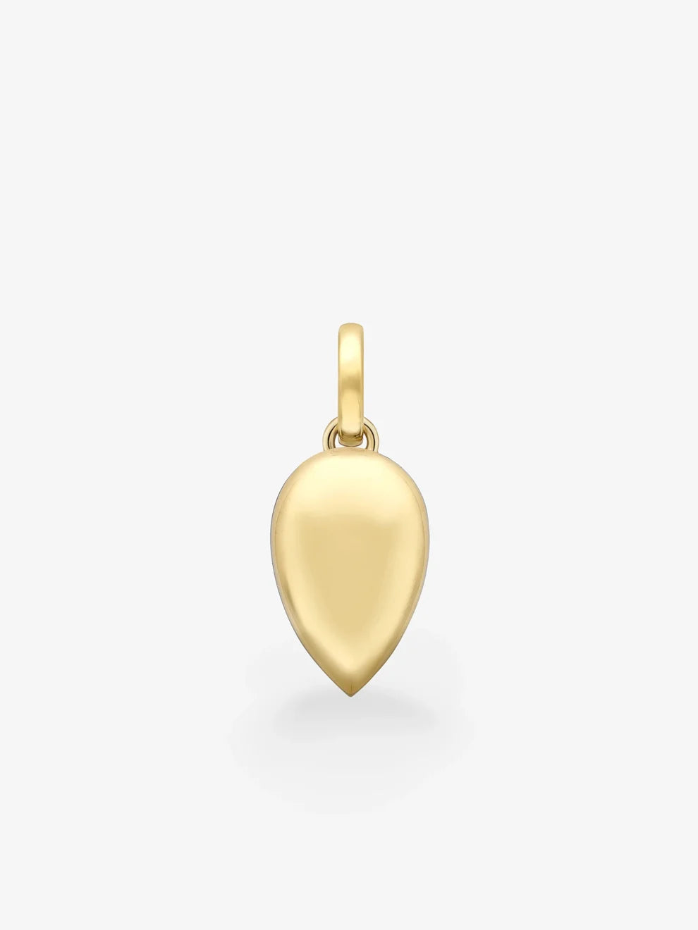 Pear Cut Blue Sapphire Pendant Charm, Blue Gemstone Teardrop Dangle, Yellow Gold Blackened Setting Pendant