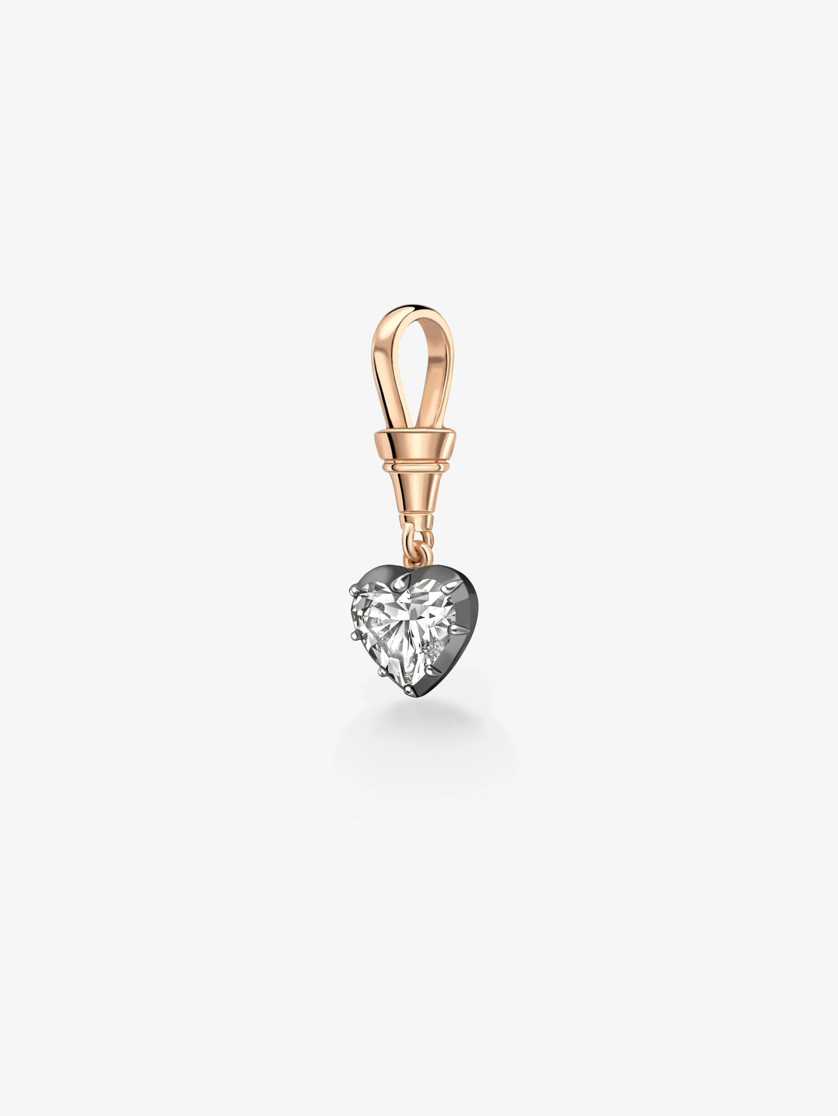 Ball n Chain 1.55ct Heart-Shaped Diamond Pendant